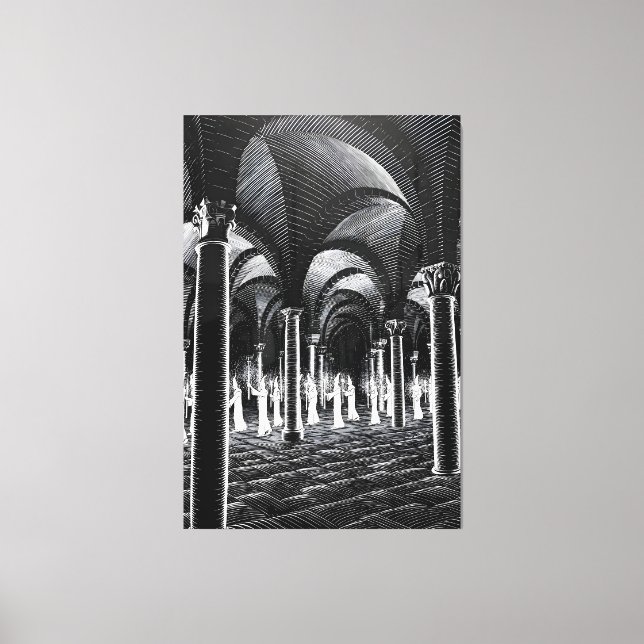 Impressão Em Tela arte de MC Escher (Frente)