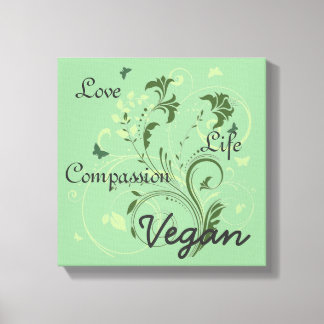 Impressão Em Tela Arte de muro de Vegan