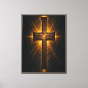 Impressão Em Tela Arte de Muro Radiante do Ouro - Espiritual