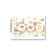 Arte de Palavra de Comida Slogan Tipografia de Foo