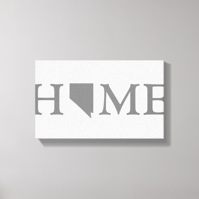 Impressão Em Tela Arte de Palavras do Estado de Nevada (Frente)