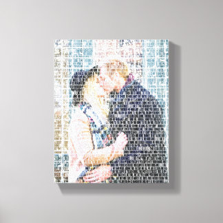 Impressão Em Tela Arte de Palavras Personalizada. Foto feita por Pal
