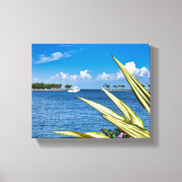 Impressão Em Tela Arte de Parede à Beira-Mar Vista do Oceano Tropica