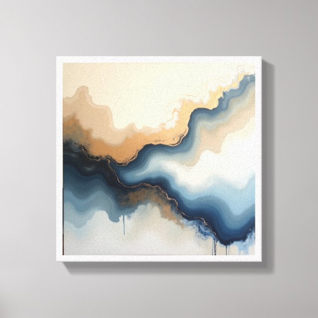 Impressão Em Tela Arte de Parede Abstrata  (Frente)