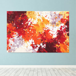 Impressão Em Tela Arte de Parede Abstrata com Salpicos Vibrantes de