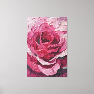 Impressão Em Tela Arte de Parede Abstrata Textura de Rosa Carmesim e