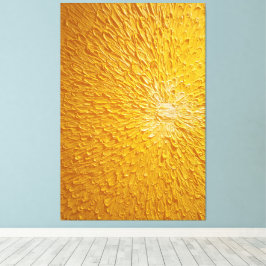 Impressão Em Tela Arte de Parede Abstrata Texturizada Explosão Solar