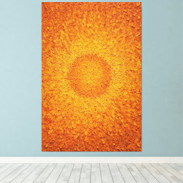Impressão Em Tela Arte de Parede Abstrata Texturizada Explosão Solar