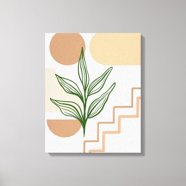 Impressão Em Tela Arte de Parede Boho Desenhada à Mão #2 (Frente)