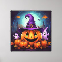 Arte de Parede Caprichosa de Halloween 40x40in