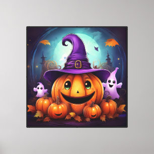 Impressão Em Tela Arte de Parede Caprichosa de Halloween 40x40in