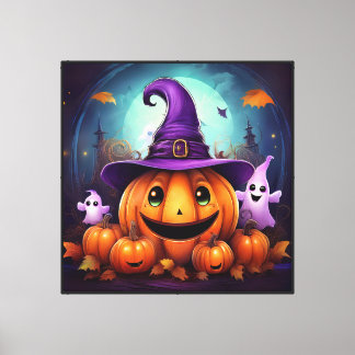 Impressão Em Tela Arte de Parede Caprichosa de Halloween 40x40in