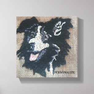 Impressão Em Tela Arte de parede com design de Border Collie em need