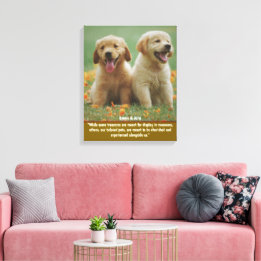 Impressão Em Tela Arte de Parede com Foto Personalizada de Animal de
