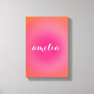 Impressão Em Tela Arte de Parede com Nome Personalizado – Monograma 
