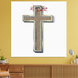 Impressão Em Tela Arte de parede cruzada com fundo branco