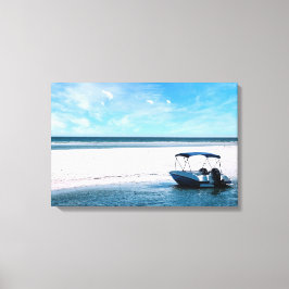 Impressão Em Tela Arte de Parede de Barco Costeiro Minimalista Ocean