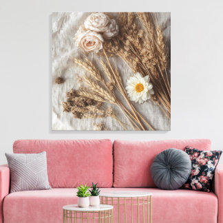 Impressão Em Tela Arte de Parede de Buquê Floral Elegante