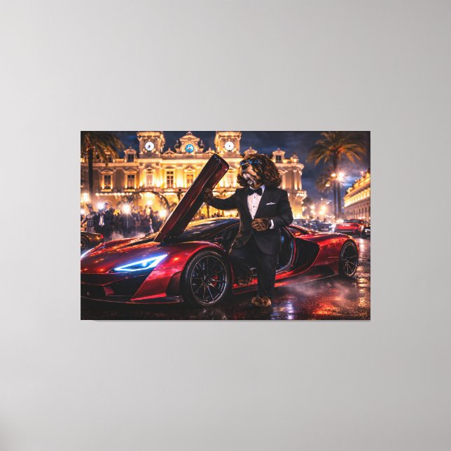 Impressão Em Tela Arte de Parede de Cockapoo de Luxo – Monaco High L (Frente)