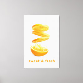 Impressão Em Tela Arte de Parede de Frutas Splash de Verão