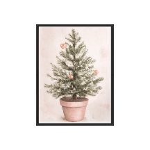Arte de Parede de Natal – Casa de Paisagem Nevada