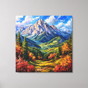 Impressão Em Tela Arte de Parede de Paisagem Cênica da Natureza para