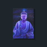 Impressão Em Tela Arte de Parede de Pintura do Universo Purple Buddh<br><div class="desc">Belo universo de arte da parede de Buda roxo, pintado em canvas esticada. Arte original criada pela bela artista Raphaela Wilson com acrílico na canvas. A réplica de ilustração retrata Buda meditando na posição de lótus com uma luz brilhante acima de sua cabeça, cercada por estrelas e profundidade do espaço....</div>
