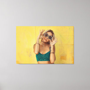Impressão Em Tela Arte de Parede de Retrato em Acrílico Personalizad