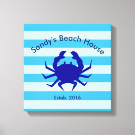 Impressão Em Tela Arte de Parede de Tela Náutica de Casa de Praia Pe