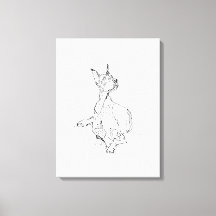 Arte de Parede Doberman – Desenho Minimalista de L