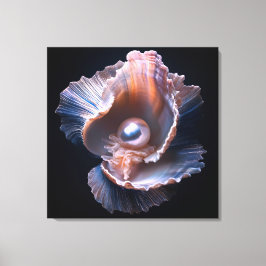 Impressão Em Tela Arte de Parede em Tela com Concha e Pérola