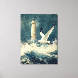 Impressão Em Tela Arte de Parede em Tela com Farol 