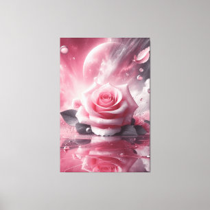 Impressão Em Tela Arte de parede em tela com flor rosa