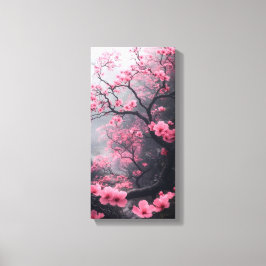 Impressão Em Tela Arte de Parede em Tela de Flor de Cerejeira Rosa –