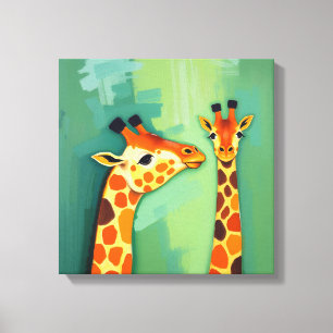 Impressão Em Tela Arte de parede em tela de girafa