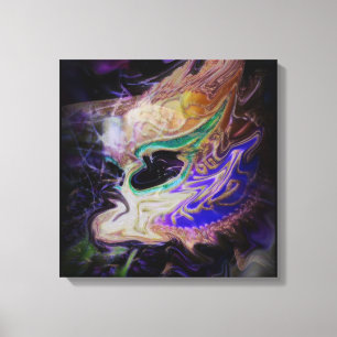 Impressão Em Tela Arte de Parede em Tela de Mascarada Abstrata