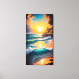 Impressão Em Tela Arte de Parede em Tela de Praia Tropical
