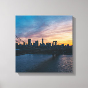 Impressão Em Tela Arte de Parede em Tela do Pôr do Sol da Ponte de B