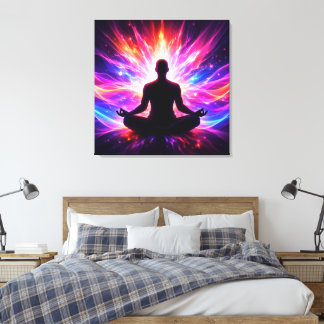 Impressão Em Tela Arte de Parede em Tela Esticada do Chakra de Medit