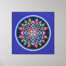 Arte de Parede em Tela Mandala Cósmica