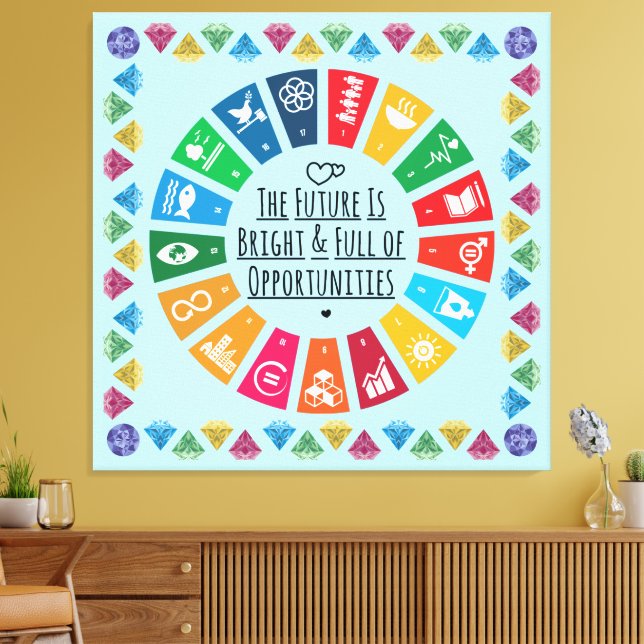 Impressão Em Tela Arte de Parede Inspiracional para Escritório, Sala (Insitu(Sala de estar))