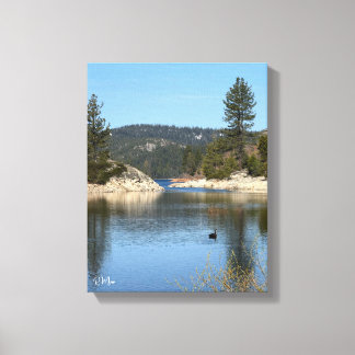 Impressão Em Tela Arte de Parede Lago dos Cisnes