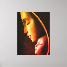 Impressão Em Tela Arte de Parede Mãe e Filho