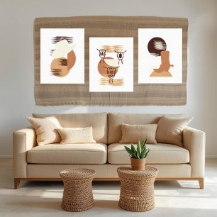 Impressão Em Tela Arte de Parede Monocromática de Gravata Bolo