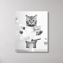 Arte de Parede para Banheiro Amantes de Gatos, Gat