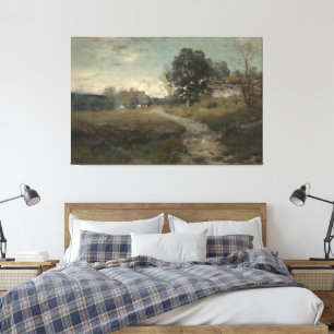 Impressão Em Tela Arte de Parede Rústica Paisagem Rural
