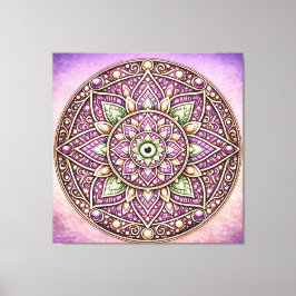 Impressão Em Tela Arte de Parede Vibrante Mandala – Sacrifício Geomé