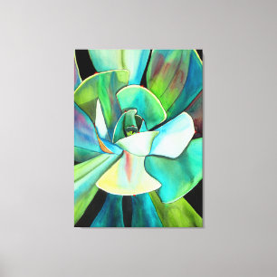 Impressão Em Tela Arte de pintura a aquarela de plantas do deserto s