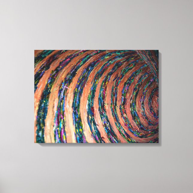 Impressão Em Tela Arte de Pintura de Linhas Hypno (Frente)