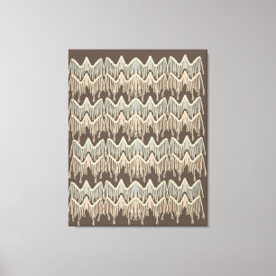 Impressão Em Tela Arte de Pintura em Macrame Boho Doodle